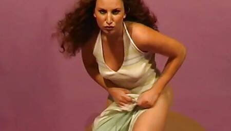 Laura's first casting a teen masturbating her blonde pussy