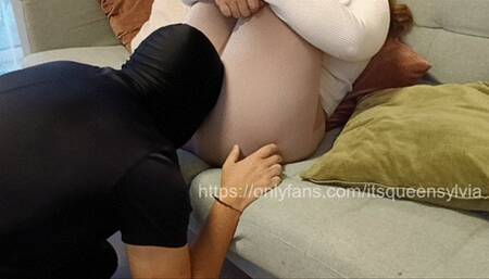 Mistress Orders Slave to Sniff Her Stinky Farts