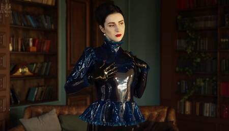 Catsuit and blouse perfect combination of latex (1080p)