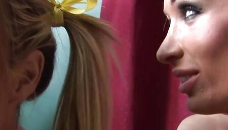 Threesome Hard Fuck With 2 Hotties in Outfits