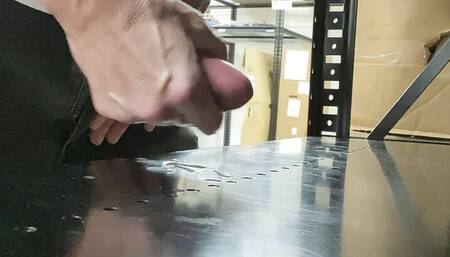 Quick jerk off at work