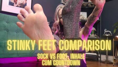 Stinky Feet Comparison - Foot Sock Cum Countdown
