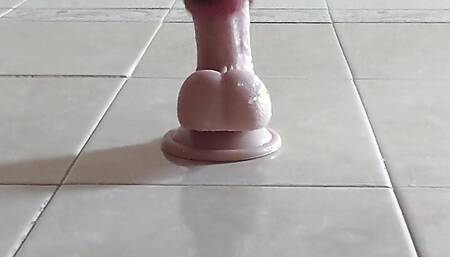 I just love riding my ex's dildo so much