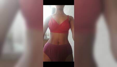 Hot Desi Girl Masturbating Her Tits In Bathroom