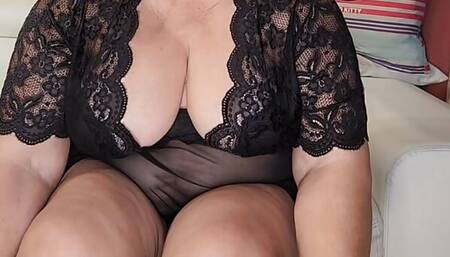 Fat Granny Step Mom wants her pussy to be fucked and licked.