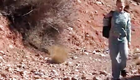 Little April in outdoor solo action