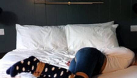 0051Fluffy Socks Make for a Massive Mouth Stuffing in my Self-Gagged Day Out! Duct Tape Gag for Girl in Glasses! A Two Part Custom Video - HD Version