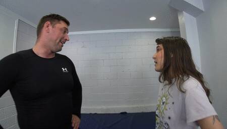 Mr Sexy Buns and Goddess Faith Arm Wrestle - With a TWIST