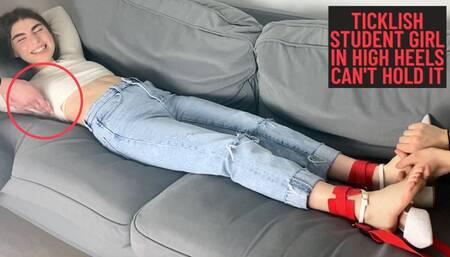 Ticklish in High Heels - "Please, not my weak spot!"