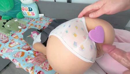 School girl doggy style sex after school