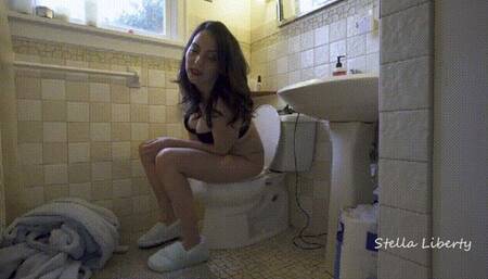 Fuck My Log - Stella Liberty is Your Human Throne for TOILET FETISH Femdom Humiliation Smell Fetish - hd mp4