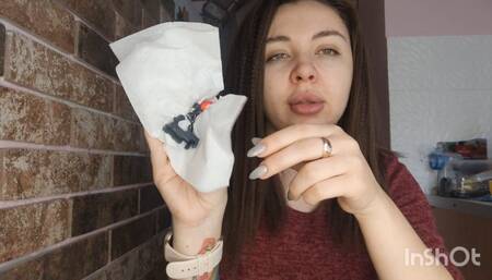 freeing the nose from snot with the help of pathetic little people