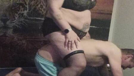 426 This is part two Mature chubby maid in domina undies humiliates male sgpin and facesitting