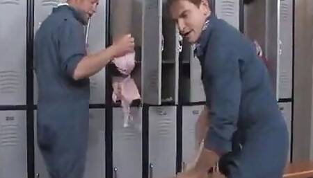 Ashli Orion and Brynn Tyler get fucked in the shower and lockerroom