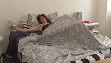 HORNY HANDCUFFED TO HER BED - PART 1