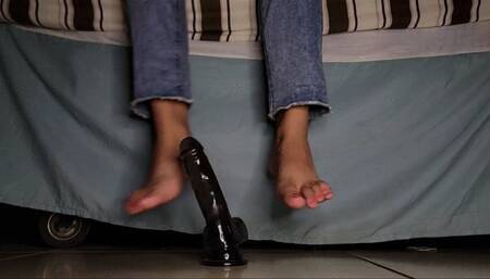 Aby JERKING OFF A DILDO PART 1