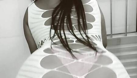 Suellen Santos - Private live ends with naked milf muse