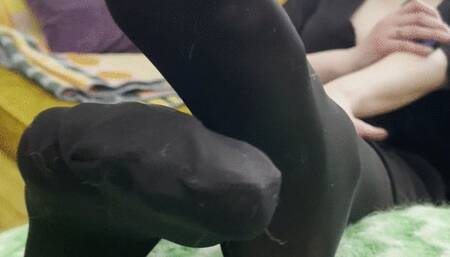 Goth Goddess Amaris Black Nylon soles