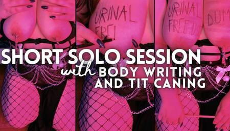 Short Solo Session: Tolerance Training with Tit Caning