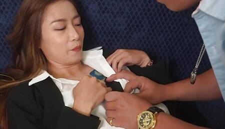 Hot mature office lady with flat cheat cheating with her workmate in the office