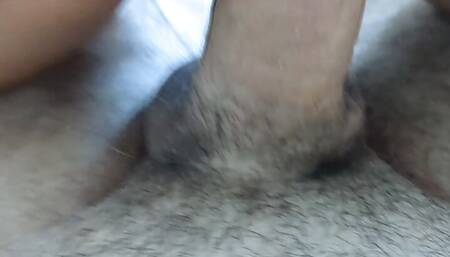 Horny french milf wife takes my cock with buttplug in her tight asshole. Double penetration pov close up.