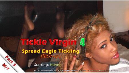 Tickle Virgin 4  Part 3  Spread Eagle Tickling (face-Up)
