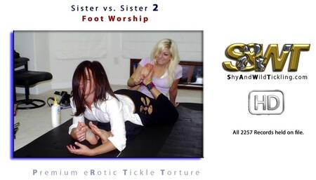 Sister vs Sister 2 - Foot Worship - Lily & Aimee