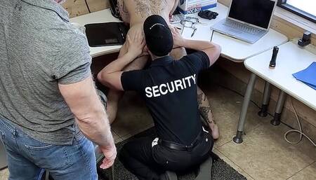 Hunky Police Officer Jaxon Valor Bangs Naughty Shoplifter and His Step-Father - YoungPerps