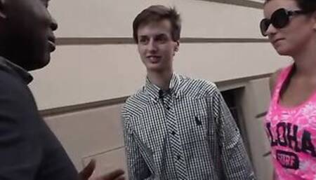 Denisse Lets A African Man Nailed Her Husband's Cunt