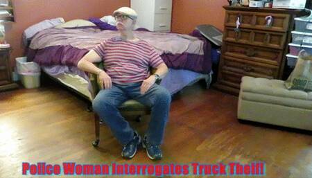 Police Woman Interrogates Crook Turns into Boot worship scene! wmv