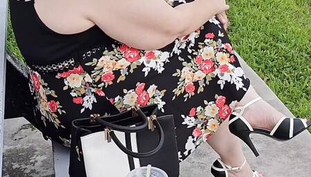 Perverted stranger in park try to get me to take my panty off