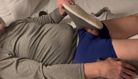 Sneaker Play, Slipper Edging to Cum