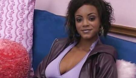 Amazing ebony enjoys rough interracial fuck