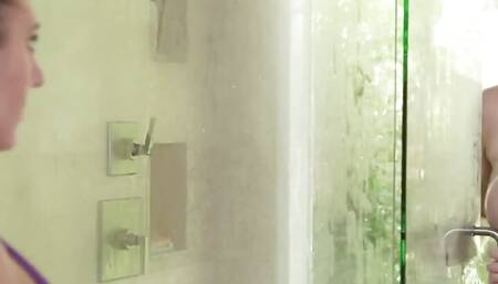 Bbw have lesbo sex in shower