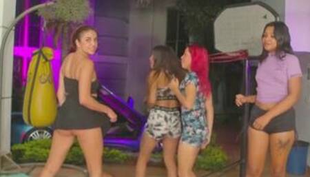 latina lesbian fulfills the dream of fucking and penetrate her friend with dildo GGmansion