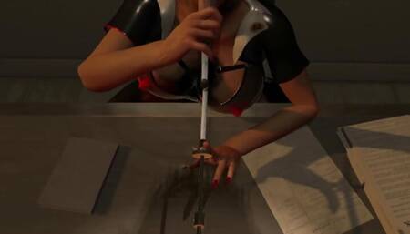 Citor3 3D VR Game blonde latex nurse sucks cum through urethra probe