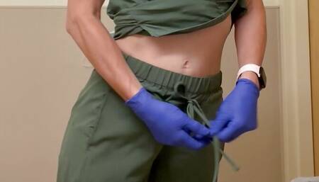 Nurse slut hole stuffed for her work shift