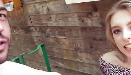 Small 18yo tourist teen seduced in public for real outdoor sex story