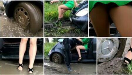 Sexy real estate agent terrible mud stuck