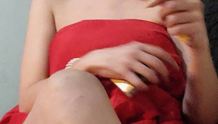 Smoking wearing nothing but my blanket