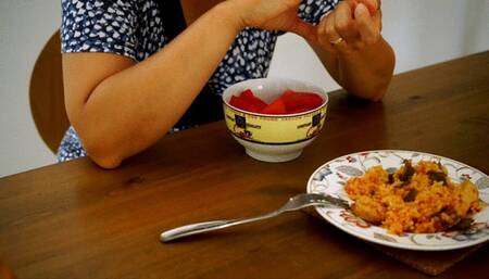 Flower dress request with belly sounds