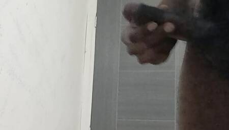 black man jerking off his big dick
