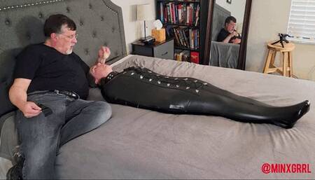 Zipped and buckled in two rest sacks and two hoods - Minx and Cinched (MP4 Format)