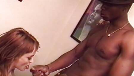 Busty white MILF loves interracial fucking