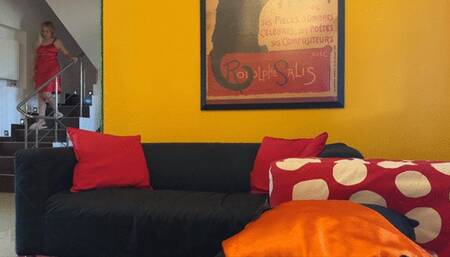 Step-mommy wears the finest satin lingerie