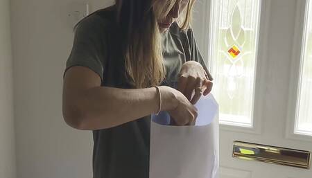 A Letter in the Post? Trash My Wife's Knickers (panties)!