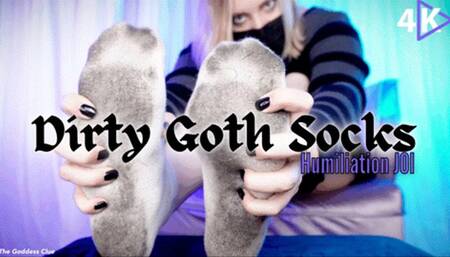 Dirty Goth Socks Humiliation JOI - 4K