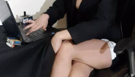 Smoking while working in the office