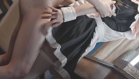 Bocchi The Rock! Ikuyo Kita Maid costume sex orgasm creampie video.