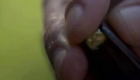 Amber Nevada is on an interesting date, where her boyfriend Kendo Ortiz is showing her how to shoot a gun.